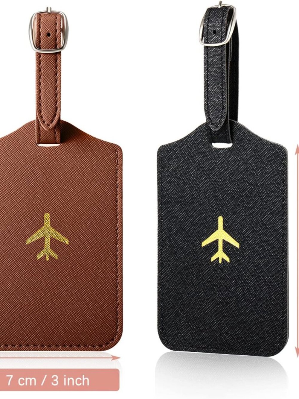 2 Pieces Passport Covers and 2 Pieces Luggage Tags, Passport Holder Travel Suitc - Picture 5 of 7